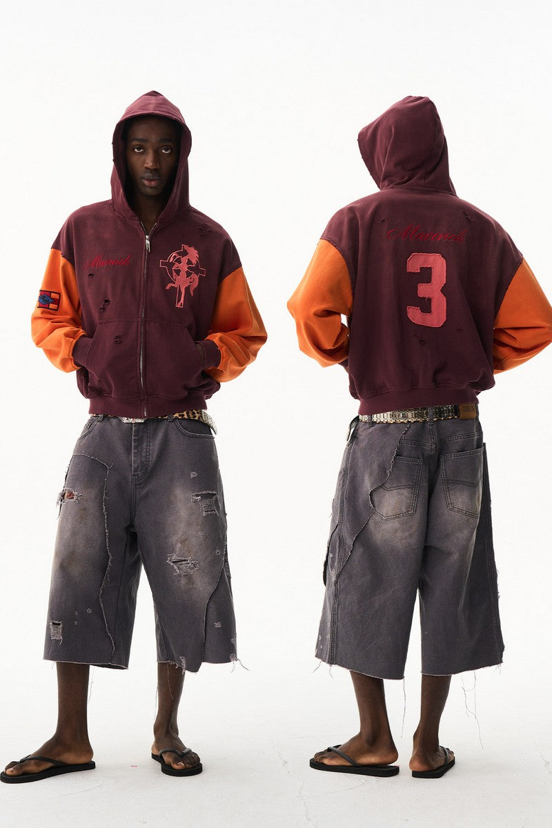 Crosshorse Washed Zip Hoodie