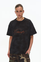 Distressed Painted Cotton Tee