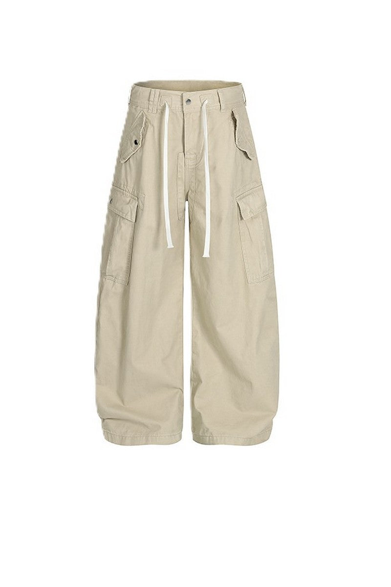 Drawstring Pocket Cargo Pants