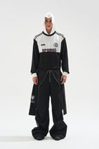 Colorblock Inverted Hoodie Tee