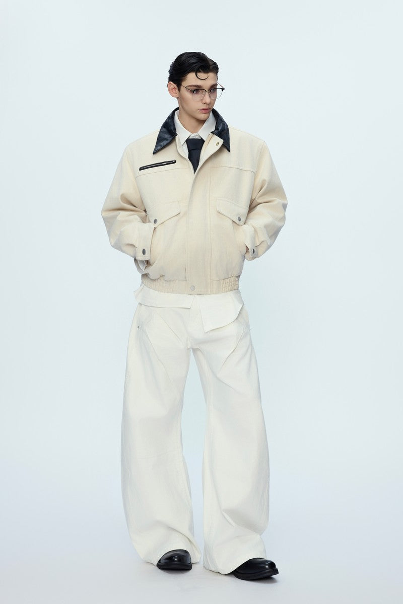 Colorblock Utility Pocket Zip Jacket