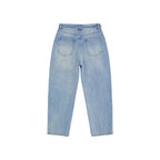 Adjustable Waist Straight-Leg Jeans