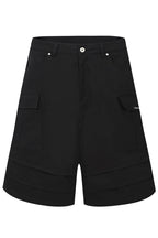 Pleated Pocket Utility Shorts