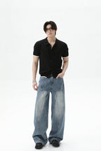 Diamond Knit Fitted Short Sleeve Cardigan