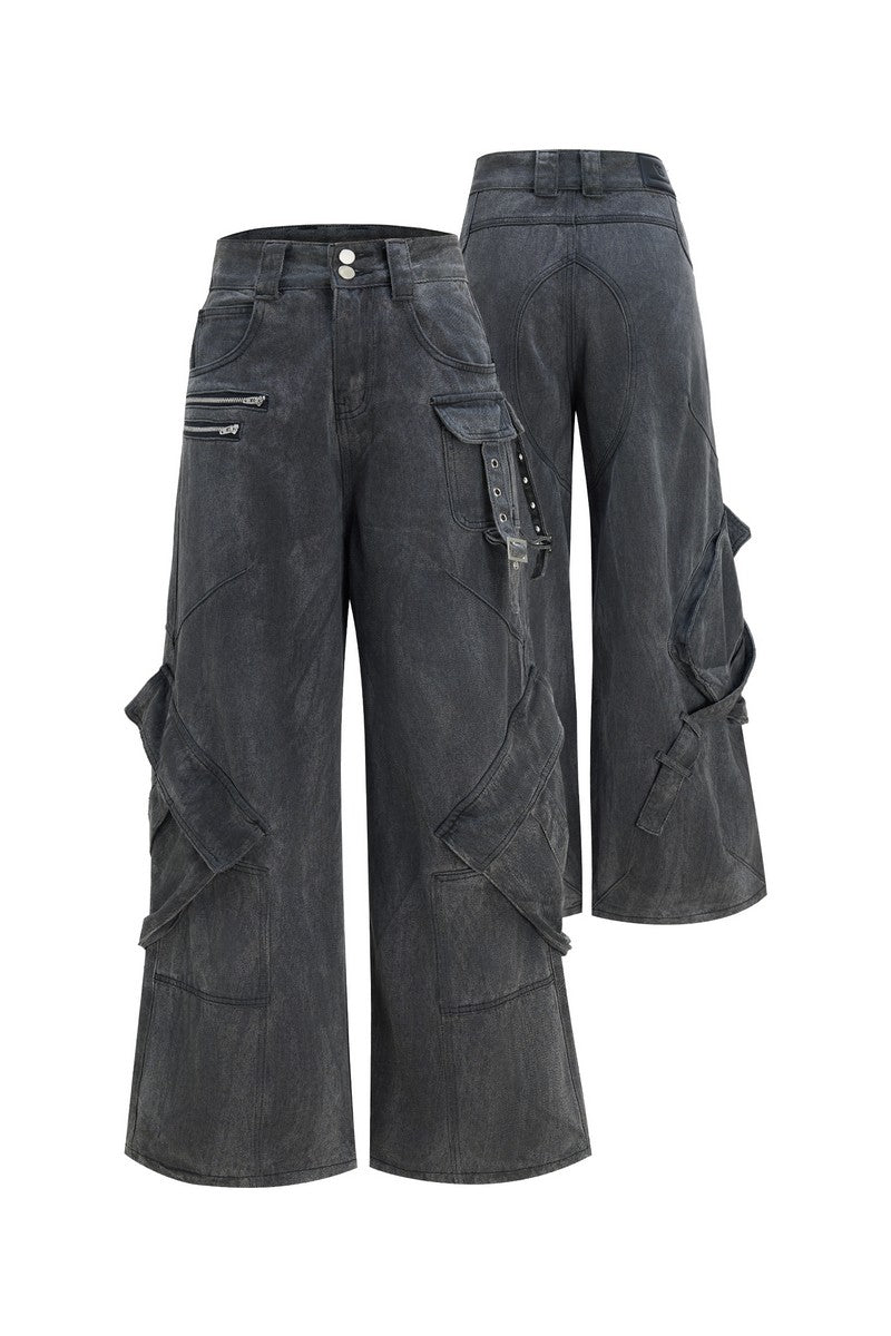 Vintage Cargo Denim Pants