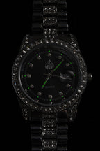 Diamond Pave Date Watch