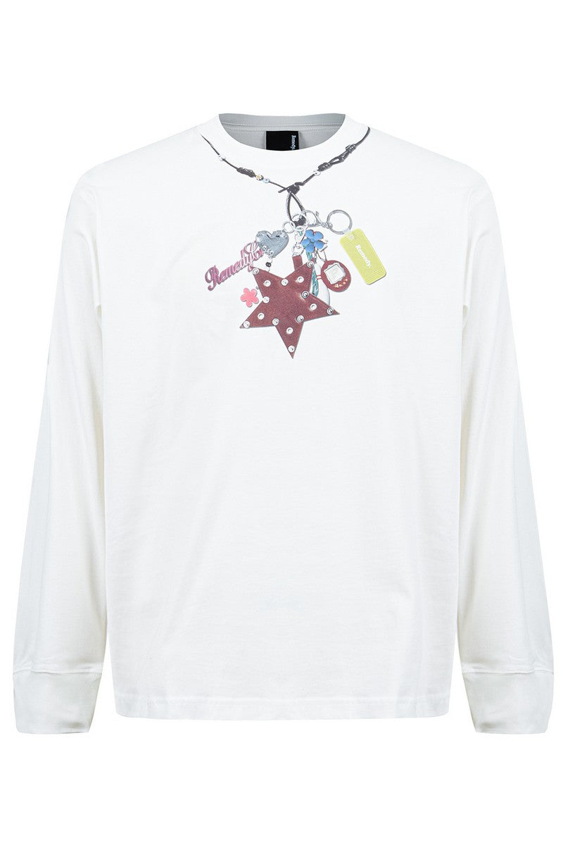 Necklace Print Long Sleeve