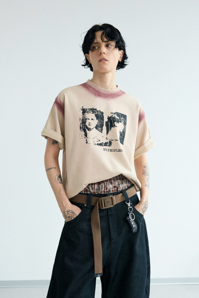 Spray Colorblock Heavy Tee