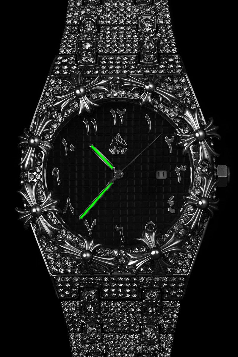Iced Cross Fleur Quartz Watch