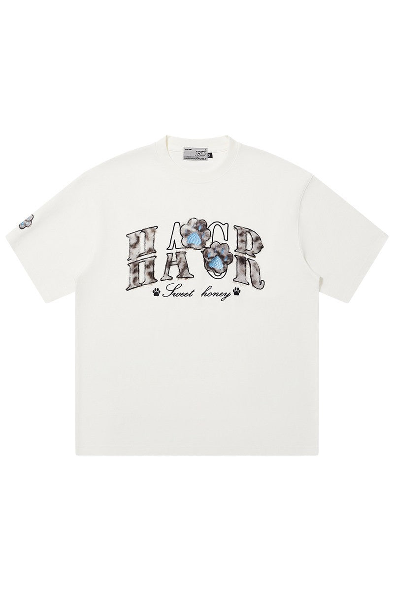 Leopard Patch Cat Paw Tee