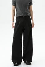 Detachable Belt Wide Leg Trousers