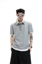 Double Layer Pin Detail Polo