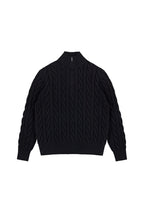 Cable Knit Half Zip Sweater