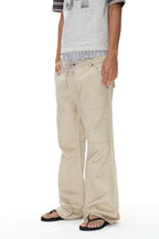 Distressed Flared Cargo Pants