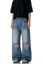 Washed Blue Vintage Jeans