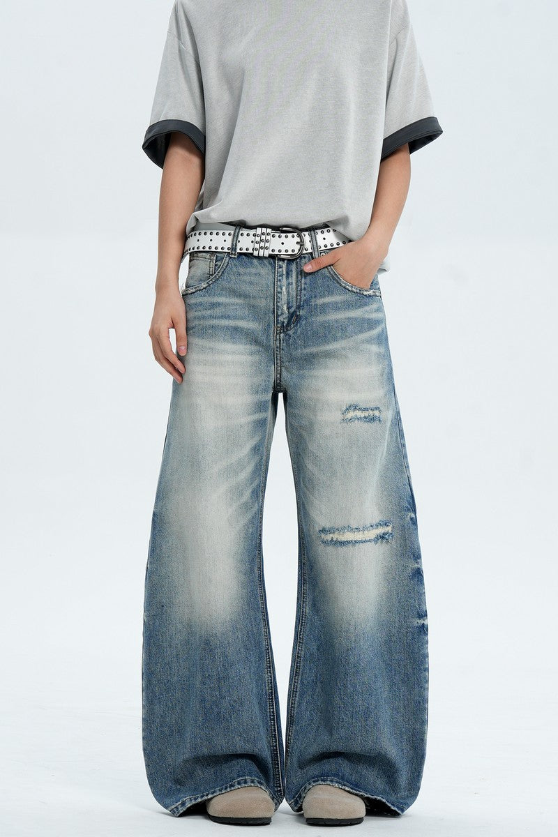 Distressed Scythe Baggy Jeans
