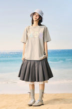 Floral Relaxed Embroidered T-Shirt