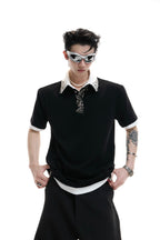 Double Layer Pin Detail Polo