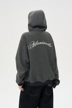 Fleece Stripe Zip Hoodie