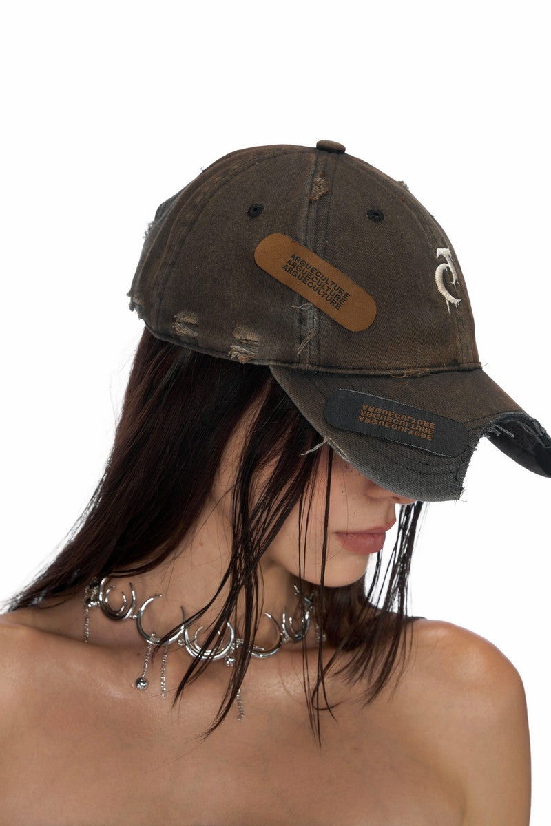 Distressed Vintage Patch Baseball Cap