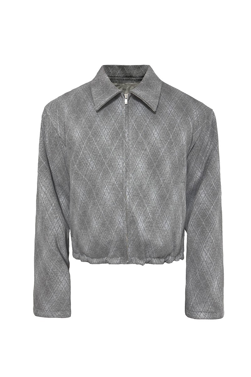 Diamond Quilted Fleece Jacket