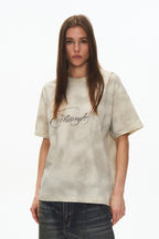 Distressed Painted Cotton Tee