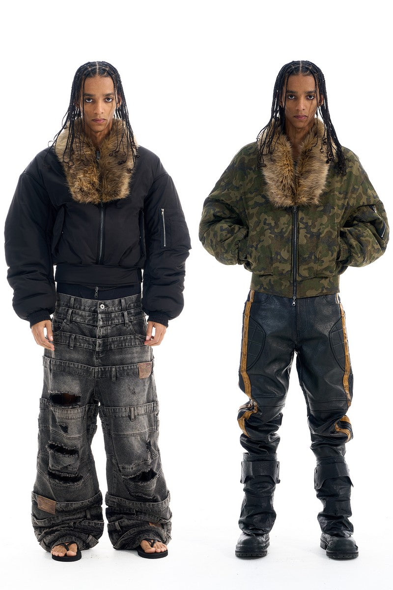 Reversible Camo Bomber Jacket