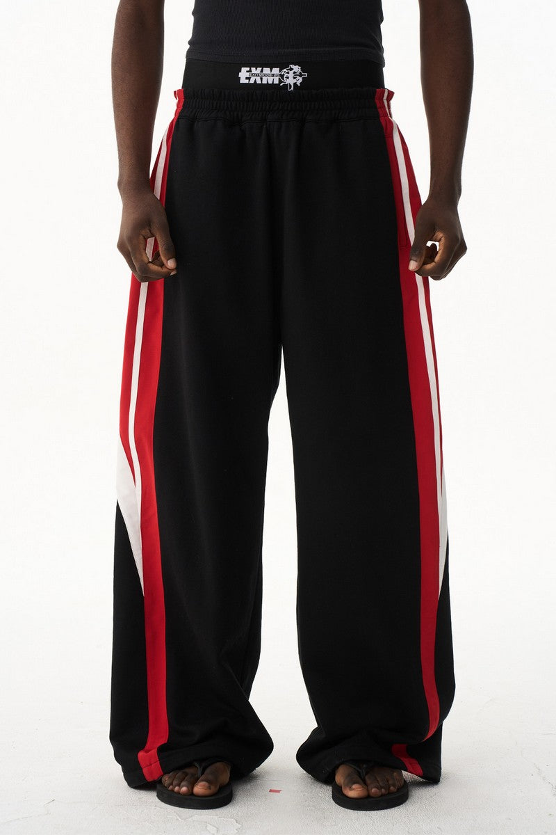 Double Waist Print Sweatpants