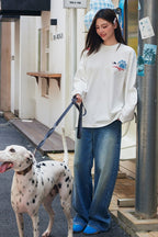 Plush Dog Embroidery Tee