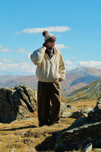 Fleece-Lined Drawstring Trousers