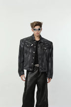 Vintage Cropped Denim Jacket