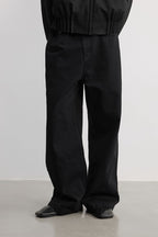 Straight Leg Black Jeans