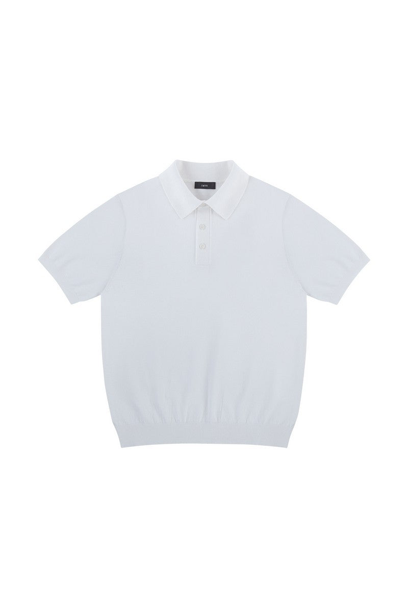 Silk Blend Knit Polo