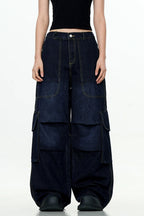 Wrinkled Paratrooper Cargo Pants