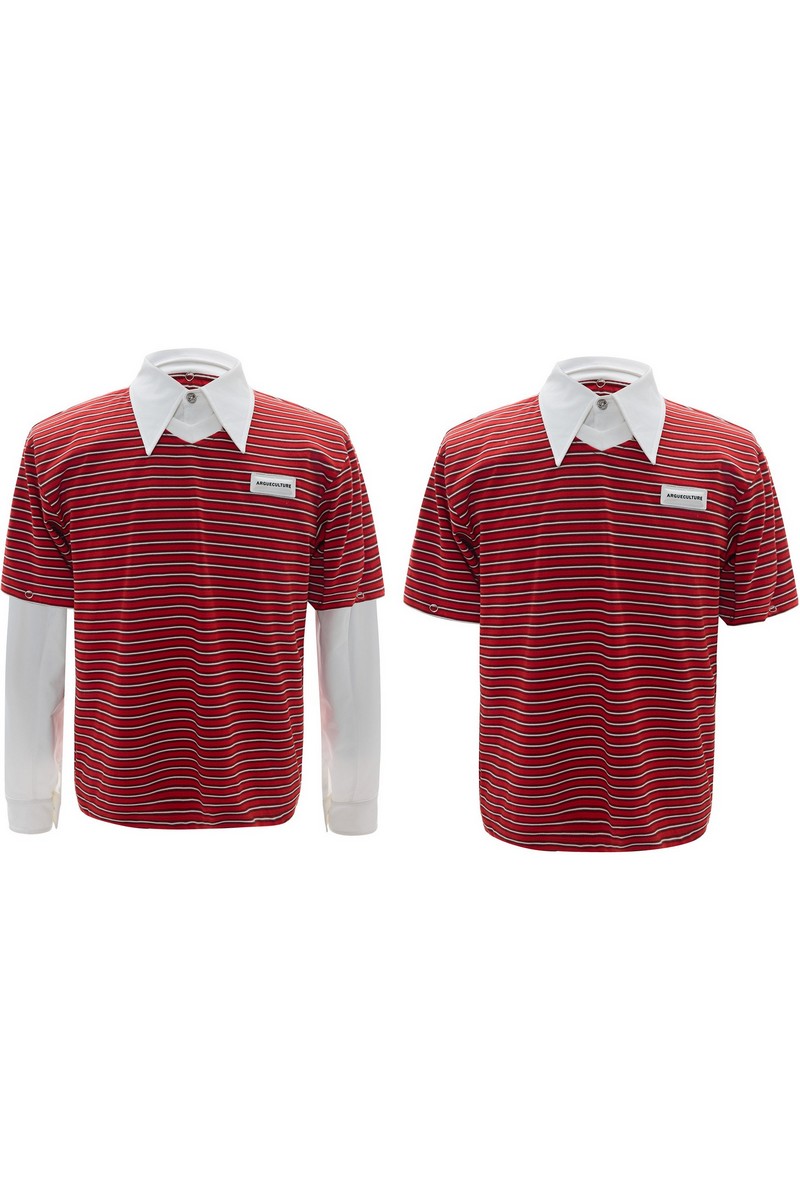 Colorblock Layered Polo Shirt