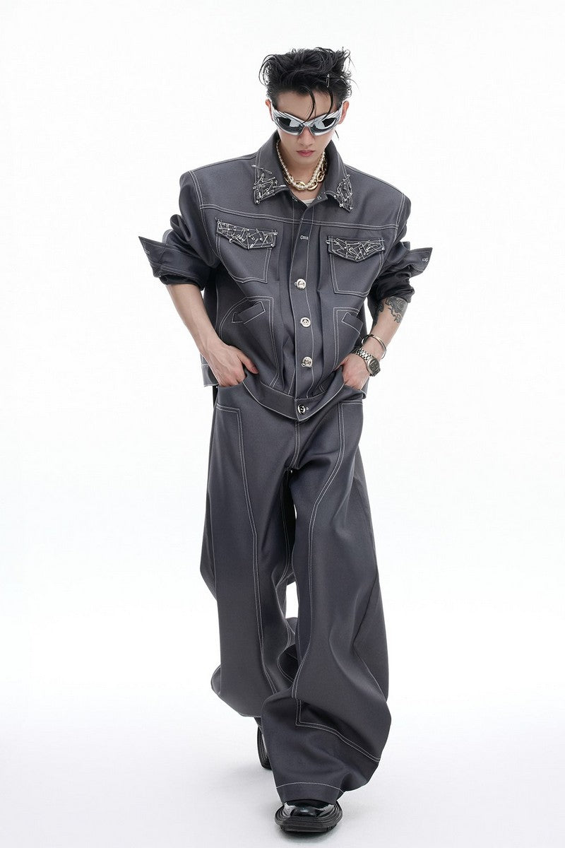 Structure Detail Work Pants