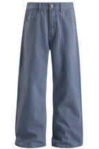 Washed Blue Flared Pants