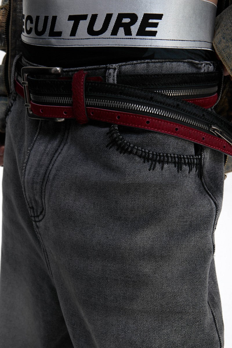 Vintage Double Zip Belt