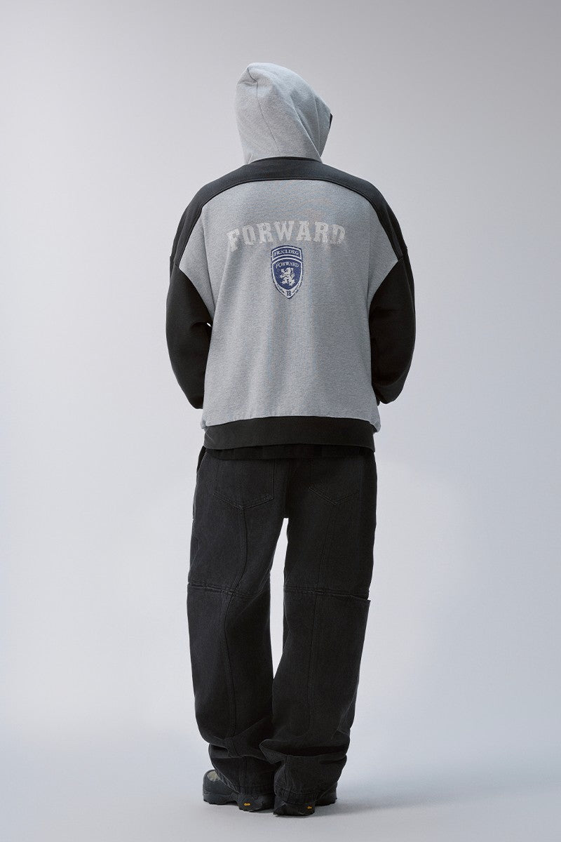 Colorblock Zip Up Hoodie