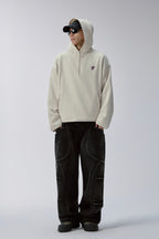 Vintage Fleece Half Zip Hoodie