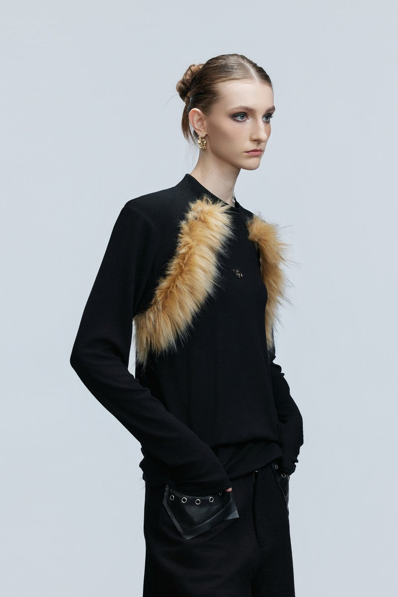 Furry Turtleneck Base Layer