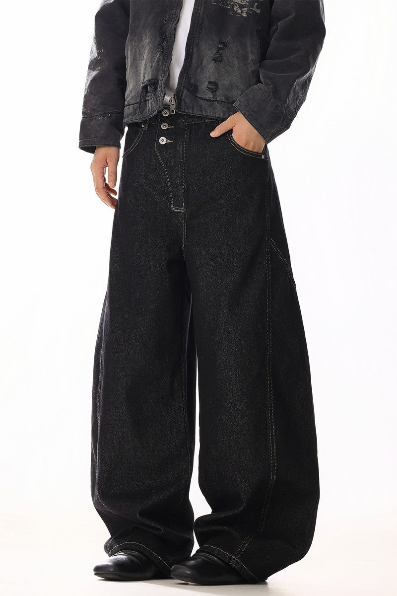 Raw Button Fly Jeans