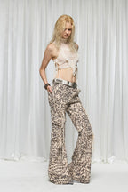 Ruched Heart Halter Lace Top