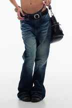 Rock Rivet Flared Jeans