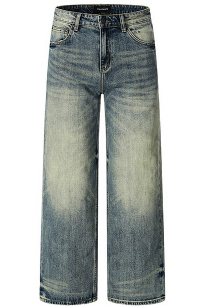 Washed Loose Cleanfit Jeans