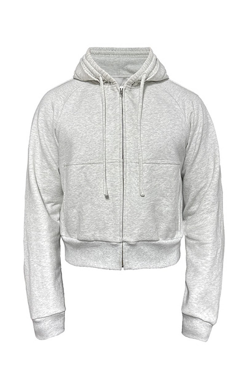 Drawstring Raglan Fit Hoodie