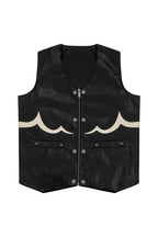 Studded PU Western Biker Vest