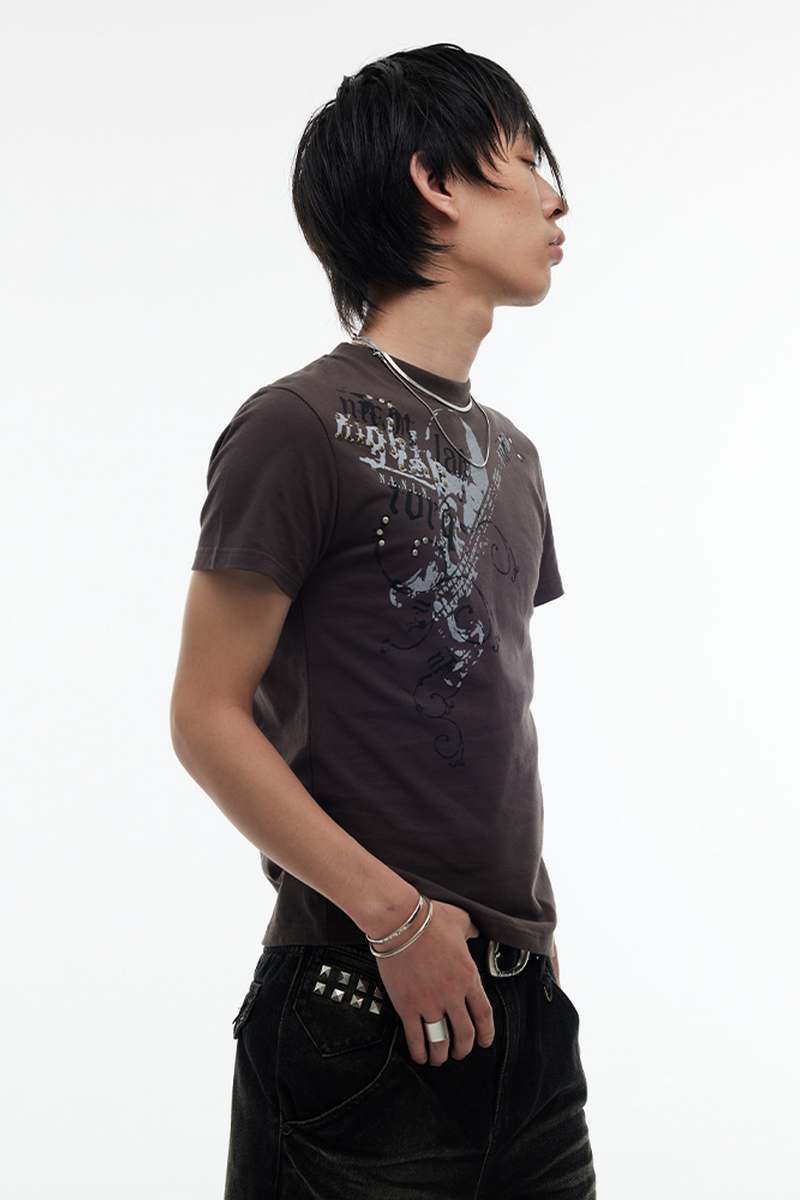 Rock Skull Fitted Tee