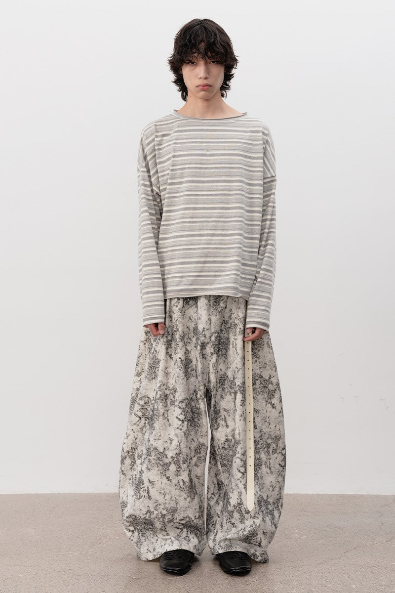 Striped Rolled Cuff Long Sleeve