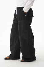 Washed Workwear Baggy Pants